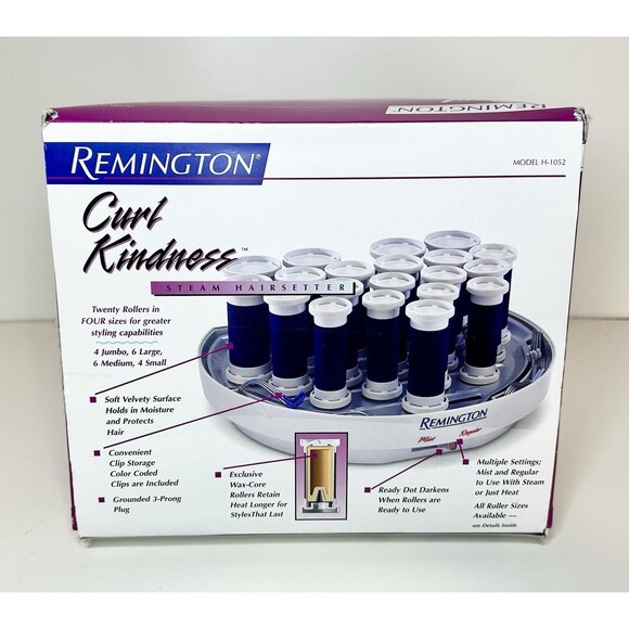 Remington Mist Hot Roller Hair Curlers Pageant Prom Curlers W/ Clips Model H1052 - Picture 2 of 8